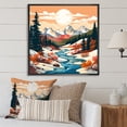 thumbnail image 1 of Designart "Vibrant Colorado Winter Peaks II" Food & Beverage Framed Wall Art - Orange Fruits Bedroom Framed Canvas Wall Art, 1 of 6