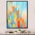 thumbnail image 1 of Designart "Vibrant Contemporary Array of Colors" Abstract Painting Floater Framed Canvas Prints, 1 of 5