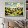 thumbnail image 1 of Designart "Vibrant Countryside Vista III" Landscapes Framed Wall Art Decor - Traditional Green Meadow Living Room Framed Canvas Art, 1 of 6