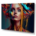 thumbnail image 1 of Designart Vibrant Creative Woman Portrait II Canvas Wall Art, 1 of 5