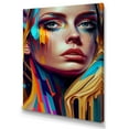 thumbnail image 1 of Designart Vibrant Creative Woman Portrait VIII Canvas Wall Art, 1 of 5