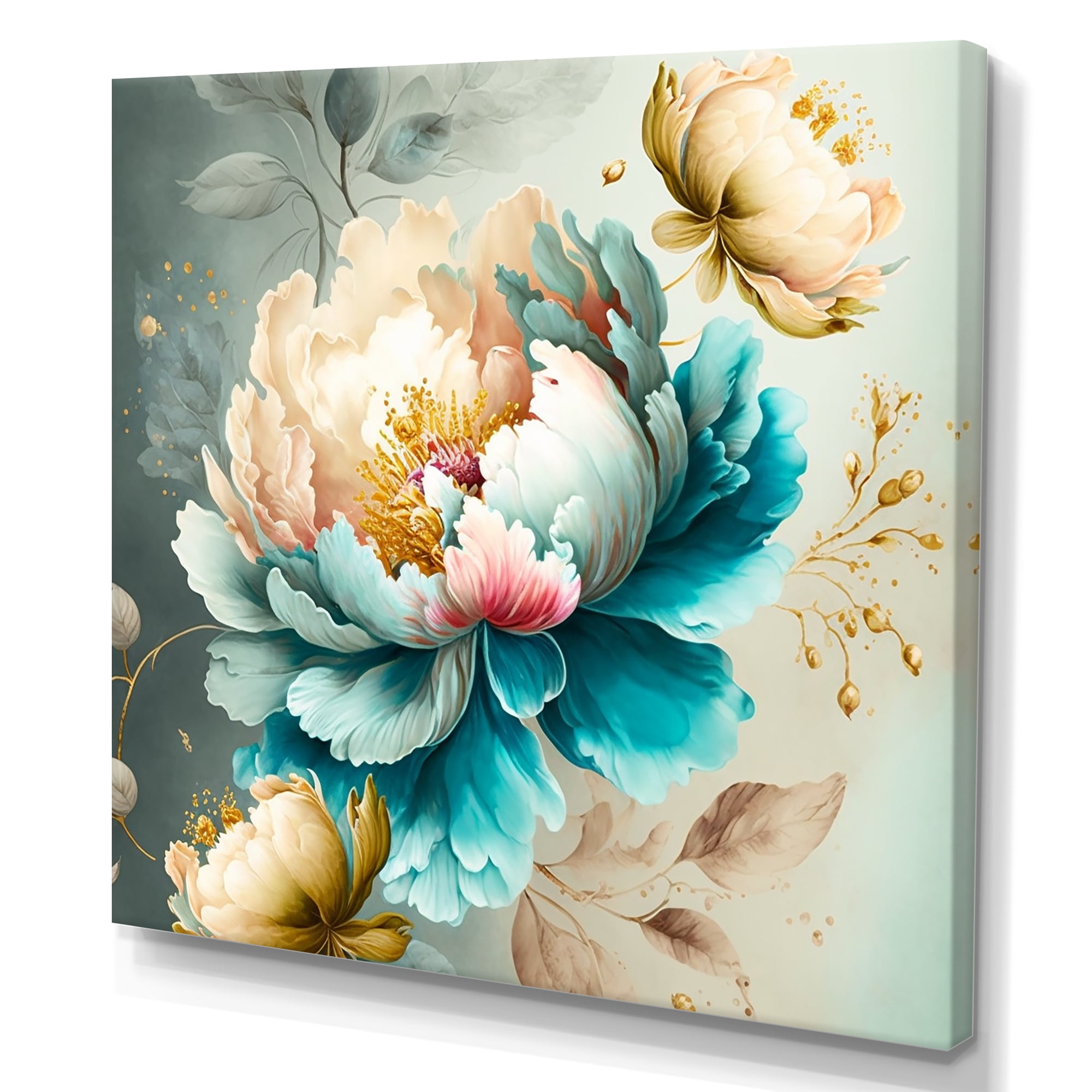 Designart Vibrant Floral Bunch I Canvas Wall Art
