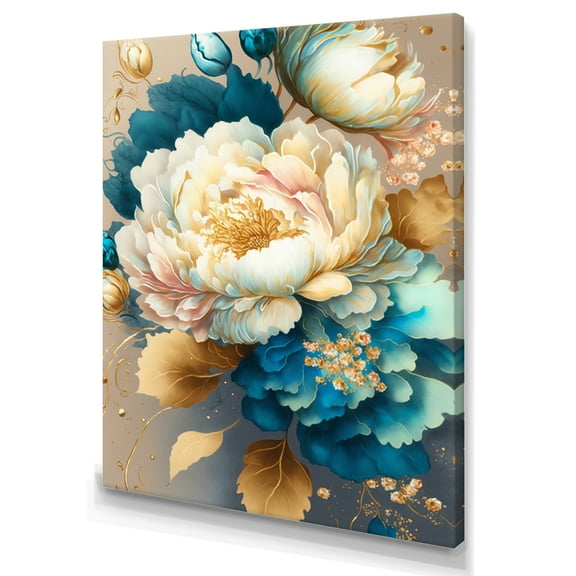 Designart Vibrant Floral Bunch II Canvas Wall Art