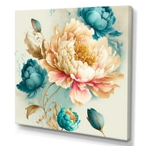 Designart Vibrant Floral Bunch IV Canvas Wall Art