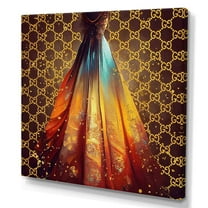 Designart Vibrant High End Ball Gown I Canvas Wall Art