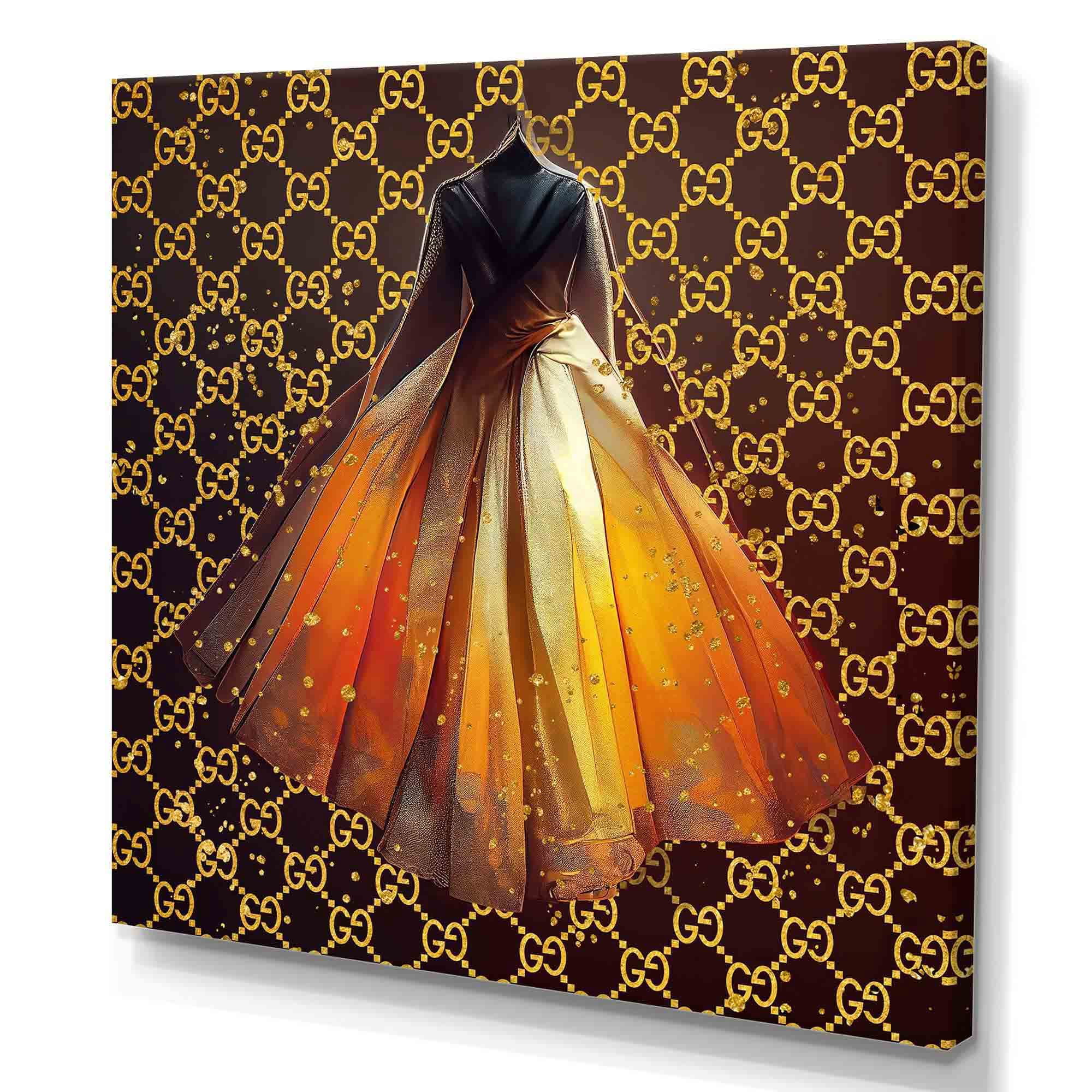 Designart Vibrant High End Ball Gown II Canvas Wall Art