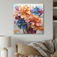 thumbnail image 1 of Designart "Vibrant Hydrangea Blossom In Blue And Orange" Hydrangea Wall Decor, 1 of 7