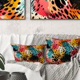 thumbnail image 1 of Designart "Vibrant Jungle Spectacle II" Geometric Printed Throw Pillow, 1 of 5