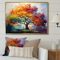 thumbnail image 1 of Designart "Vibrant Multicolor Redwood Tree" Tree Redwood Floater Framed Wall Art Prints, 1 of 1