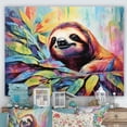 thumbnail image 1 of Designart "Vibrant Sloth Artistry" Sloth Wall Art Prints, 1 of 7