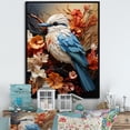 thumbnail image 1 of Designart "Vibrant Strokes Bird Liberation" Animals Bird Floater Framed Canvas Prints, 1 of 5
