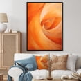 thumbnail image 1 of Designart "Vibrant Tangerine Coil" Abstract Spirals Floater Framed Canvas Wall Art, 1 of 1