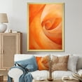 thumbnail image 1 of Designart "Vibrant Tangerine Coil" Abstract Spirals Picture Framed Canvas Wall Art, 1 of 5