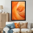 thumbnail image 1 of Designart "Vibrant Tangerine Coil" Abstract Spirals Picture Framed Canvas Wall Art, 1 of 5