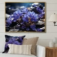 thumbnail image 1 of Designart "Vibrant Violets with Fantastic Brushwork" Violets Floater Framed Wall Art Prints, 1 of 5