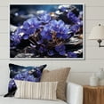 thumbnail image 1 of Designart "Vibrant Violets with Fantastic Brushwork" Violets Floater Framed Wall Art Prints, 1 of 5
