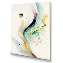Designart Vibrant Watercolor Movement II Canvas Wall Art