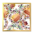 thumbnail image 1 of Designart 'Vibrant Wild Spring Leaves, Berries and Wildflowers' Modern Framed Art Print, 1 of 4