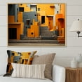 thumbnail image 1 of Designart "Vibrant Yellow Cuban Colonial Buildings II" Cuba Floater Framed Canvas Prints, 1 of 5