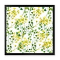 thumbnail image 1 of Designart 'Vibrant Yellow Summer Wildflowers On White' Traditional Framed Art Print, 1 of 4