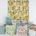 thumbnail image 1 of Designart 'Vibrant Yellow Summer Wildflowers On White' Traditional Print on Natural Pine Wood, 1 of 5