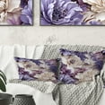 thumbnail image 1 of Designart "Victorian Coastal Tranquility: Classic Pattern XI" Floral Printed Throw Pillow, 1 of 5