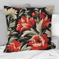 thumbnail image 1 of Designart "Victorian Ikat Blooms" Ikat Printed Throw Pillow, 1 of 5
