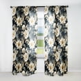 thumbnail image 1 of Designart "Victorian Motifs with a Contemporary Twist II" Floral Room Darkening Curtain Panel, 1 of 6