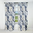 thumbnail image 1 of Designart "Victorian Rococo Charm In Cobalt Blue II" Floral Blackout Curtain Panels, 1 of 4