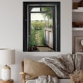 thumbnail image 1 of Designart "View From A Cottage Country Door V" Farm Landscape Wall Art Living Room, 1 of 5