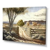 Designart View Of The Pasture II Canvas Wall Art