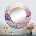 thumbnail image 1 of Designart "Views of the Majestic Mountains I" Mountains Round Mirror Wall Decor Traditional - Large Multicolor Round Bathroom Mirror - Round Mirror - 36" x 36", 1 of 6