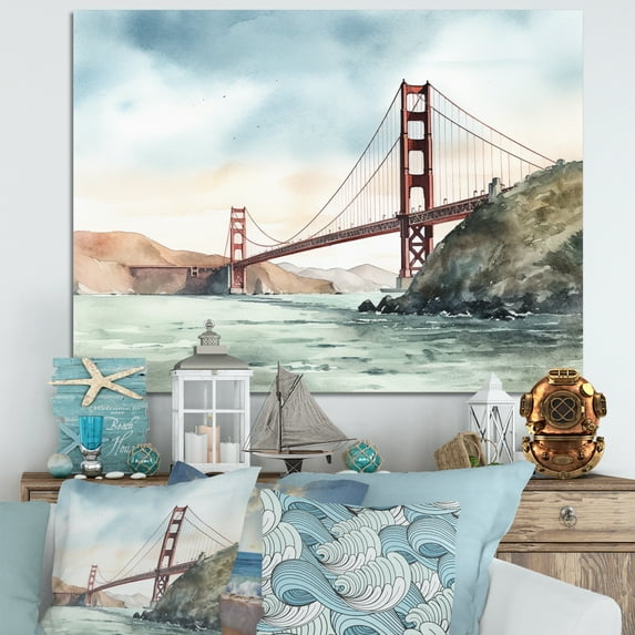 Designart "Views Of San Francisco I" City Wall Decor