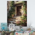thumbnail image 1 of Designart "Village Door Filled With Flowers II" Farm Door and Windows Wall Decor, 1 of 5