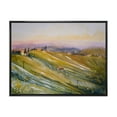 thumbnail image 1 of Designart 'Vineyard At Morning In Tuscany Italy' Country Framed Canvas Wall Art Print, 1 of 5