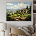 thumbnail image 1 of Designart "Vineyard Country beauty Serene" Landscapes Floater Framed Canvas Art Print, 1 of 7