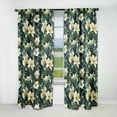 thumbnail image 1 of Designart "Vineyard Grace In Green And Beige" Floral Blackout Curtain Single Panel, 1 of 4