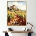 thumbnail image 1 of Designart "Vineyard Landscape In Bordeaux, France II" France Floater Framed Canvas Wall Art, 1 of 5