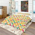 thumbnail image 1 of Designart 'Vintage Abstract Pattern' Bohemian & Eclectic Duvet Cover Set, 1 of 4