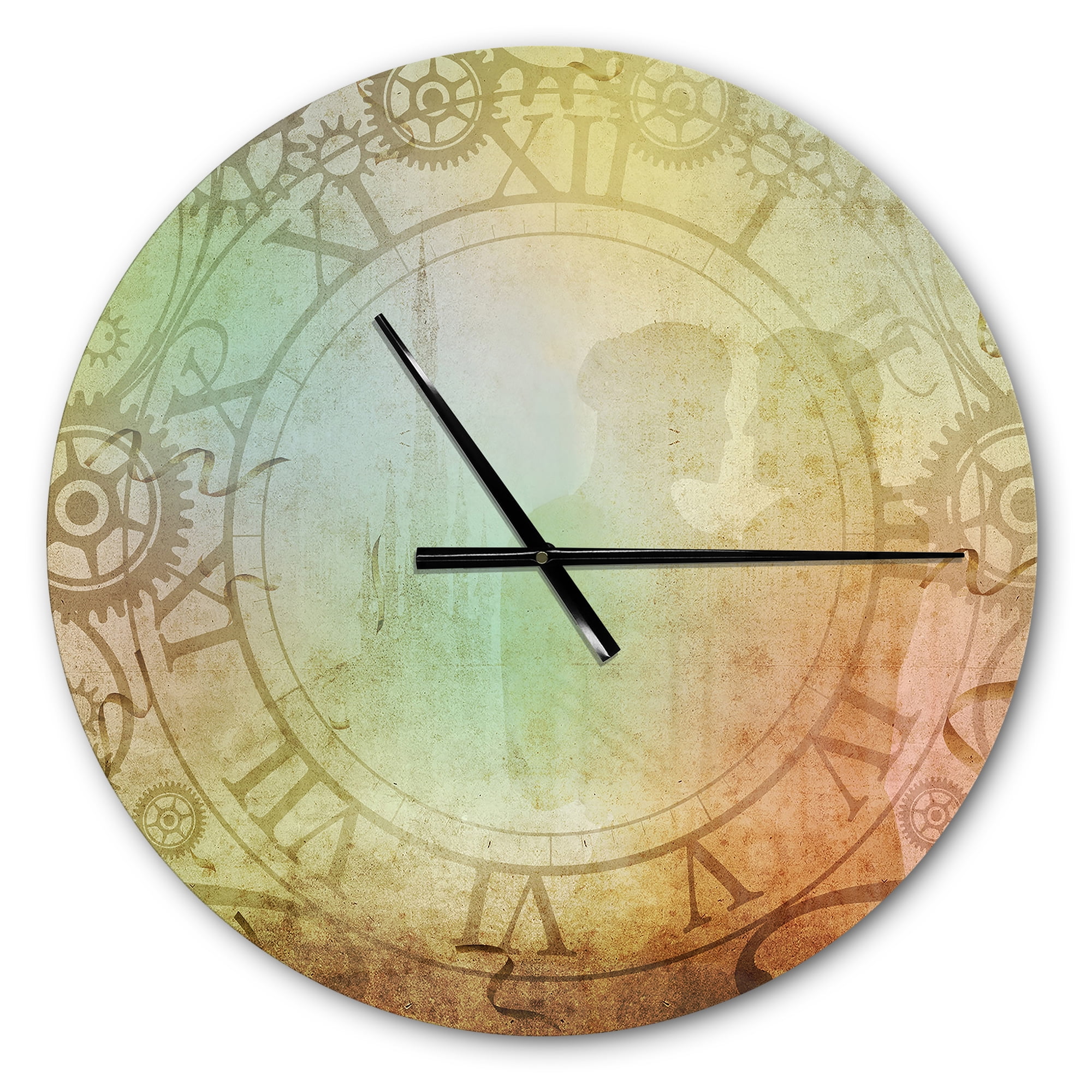 Designart 'Vintage Antique style ' Modern wall clock