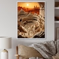thumbnail image 1 of Designart "Vintage Arena Stadiums I" Cityscapes Floater Framed Canvas Print, 1 of 7