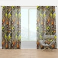 thumbnail image 1 of Designart 'Vintage Audio Cassettes Pattern' Modern Curtain Panel, 1 of 4