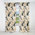 thumbnail image 1 of Designart "Vintage Autumn Floral Grace V" Floral Blackout Curtain Panels, 1 of 4