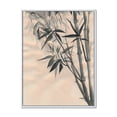 thumbnail image 1 of Designart 'Vintage Black and White Bamboo I' Traditional Framed Canvas Wall Art Print, 1 of 5