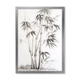 thumbnail image 1 of Designart 'Vintage Black and White Bamboo II' Traditional Framed Art Print, 1 of 4