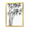 thumbnail image 1 of Designart 'Vintage Black and White Bamboo' Traditional Framed Art Print, 1 of 4