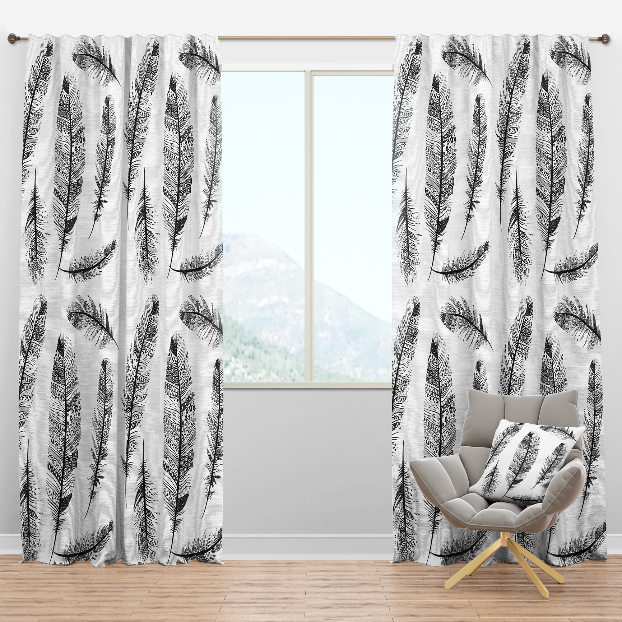Designart Vintage Blackout Curtain