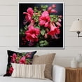 thumbnail image 1 of Designart "Vintage Blooms of Fuchsia in Pink Fusion II" Floral Framed Wall Art - Pink Fuschia Entryway Framed Wall Art Print, 1 of 6