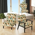 thumbnail image 1 of Designart "Vintage Boho Emerald Charm" Upholstered Modern Accent Chair and Boho Abstract Arm Chair, 1 of 5