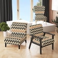 thumbnail image 1 of Designart "Vintage Boho Emerald Charm" Upholstered Modern Accent Chair and Boho Abstract Arm Chair, 1 of 5